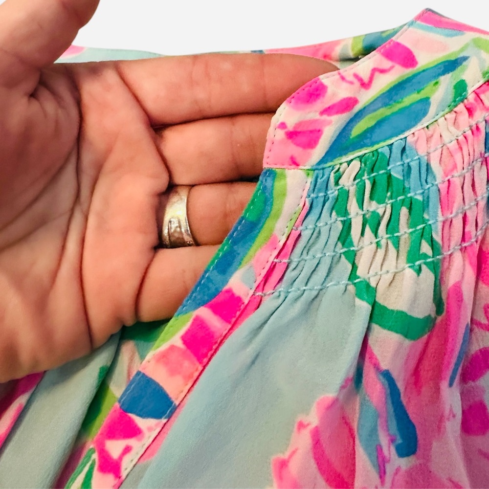 Lily Pulitzer lightweight, XXS, long sleeve shirt, colorful and very-summerish! - Picture 4 of 10
